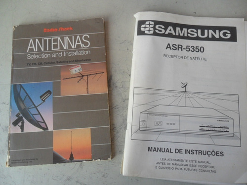 2 Libro Antena Satelital Manual Receptor Radio Shack Asr5350
