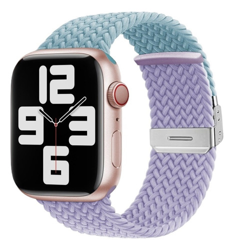 Correa De Nailon Trenzado Para Apple Watch Pulsera Ajustable