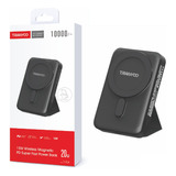 Power Bank 10000mah, Carregamento Magnético Sem Fio+pd 20w Cor Preto