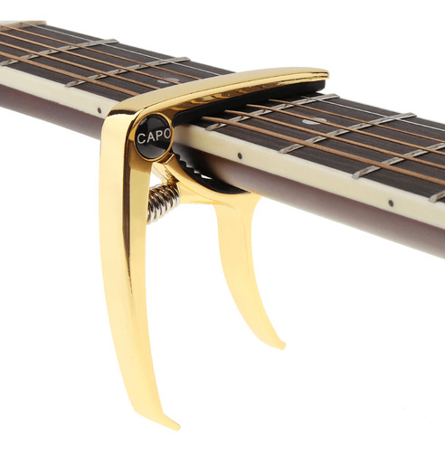 Capotraste Guitarra Violão Profissional Dourado Bronze Top