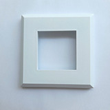 Canopla Quadrada 40x40 Branco Tb Corrimão Guardacorpo 100 Pç