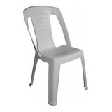 Silla Capri Mascardi  Blanca Plastico Apilable