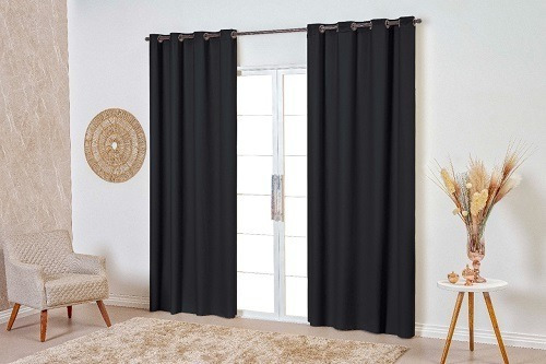 Cortina De Lona Pvc Blackout 2,80 X 2,50 De Altura 