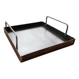 Plancha Churrasquera 24×24 Cm Para Cocina Parrilla Asado Bbq