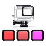 Gopro Hero7 6 5 Funda Impermeable Más 3 Filtros R