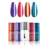 Barniz Efecto Espejo Lacquer 4 Colores + High-gloss Shine 