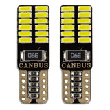 Lampara Led Auto T10 12v 4014 24 Smd Canbus Blister X 2