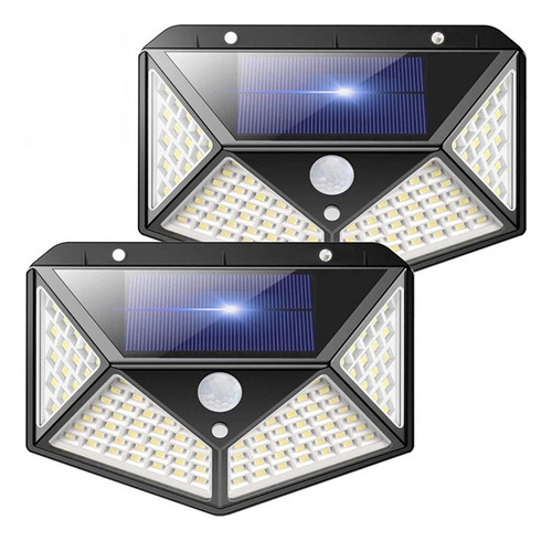 Lámpara Solar Wall Lamp Led De Pared Pthorse W-100led 5.5v