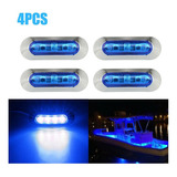 4xluces Led Cortesía Para Barco Luz Azul Cubierta De Cabina