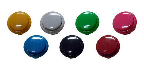 30 Botões 24 Mm Importados Paralelo Sanwa Fliperama Arcade