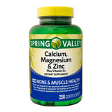 Calcio | Magnesio | Zinc | Vitamina D3 | 250 Caps | Premium