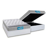 Cama Box Baú Casal: Colchão Espuma D45 Probel  / Ep Guarda 