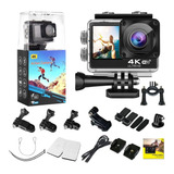 Câmera 4k Esportiva Wifi 16mp Controle + Microfone Externo