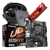 Kit Gamer Ryzen 7 5700g 4.6ghz + Placa Mãe A520m + 16gb Ddr4