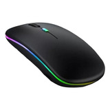 Mouse Sem Fio Recarregável Wireless Led Rgb Ergonômico Novo