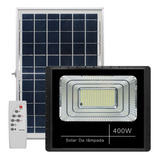 Refletor Solar Led Holofote 400w Placa Bateria Prova Dágua