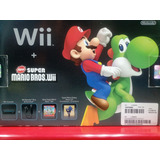 Nintendo Wii New Super Mario En Caja Completo + Juegos