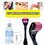 Kit Microagulhamento Derma Roller + Sérum Clareador Antiruga
