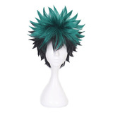 My Hero Academia Cosplay, Peruca De Deku, Cabelo Verde Midor