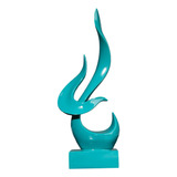 ' Estatua De Llama Abstracta, Creativa Moderna Para