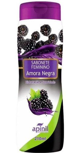 Sabonete Líquido Intimo Feminino Amora Negra 210ml Apinil