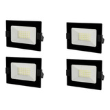  Reflector Led Bellalux 30w Luz Cálida Exterior Pack X 4