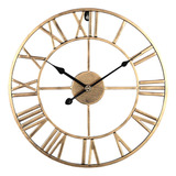 Reloj De Pared Dorado, Negro, Digital, Simple, Hierro