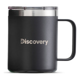 Taza Termica Tapa Magnetic Slider 350 Ml Termo Mug Discovery Color Negro Taza Térmica 350 Ml