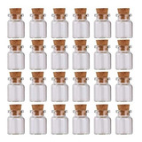 Mini Botellas De Vidrio 5ml C/corcho Set X 24u 