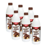 Kit Com 06 Coberturas Calda Sorvete Marvi 1,3kg Chocolate