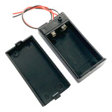 10x Case Caixa Suporte P/ Bateria 9v Com Chave Liga/desliga