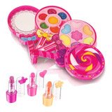 Kit Paleta Sombras Gloss E Batom Lollipop Maquiagem - Fenzza