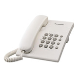 Panasonic Teléfono Alámbrico Kx-ts500, Blanco