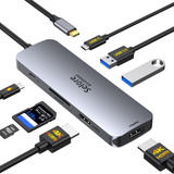 Estación De Acoplamiento Usb C, Monitor Hdmi Dual, Adaptador