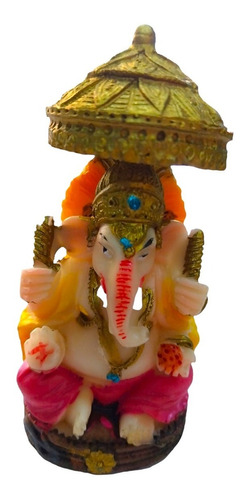 Ganesh Figura Dios Elefante 8cm Poliresina 