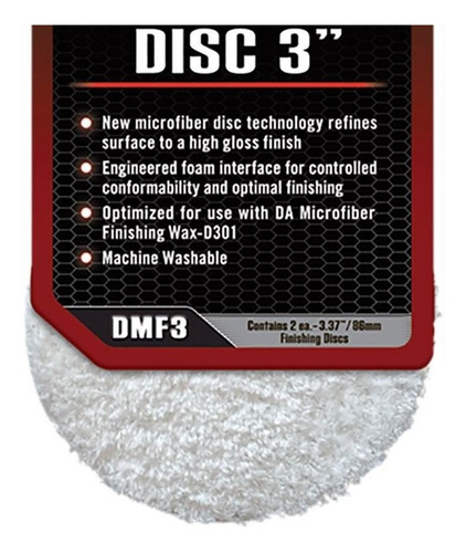 Meguiars Disco De Acabado De 3puLG (kit De 2pzas) 90mm Dmf3