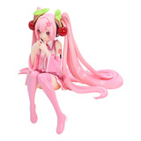 Figura Hatsune Miku Sexy Vestido Rosa Cerezos Pvc Sexy Anime