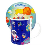 Taza Infantil De Melamina Con Cuchara Artentino