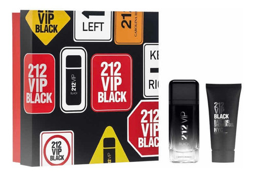 Kit Perfume 212 Vip Black 2 Peças