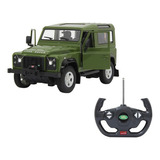 Land Rover Defender Auto Radio Control 1/14 Rastar Color Verde