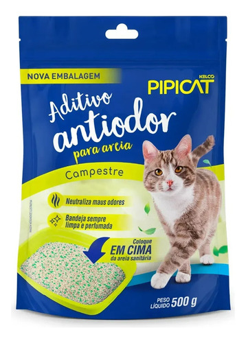 Pipicat Aditivo Antiodor Campestre Para Areia 500g