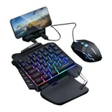 Kit Gamer 4 En 1 Aoas M-1200 Para Celular Teclado Negro