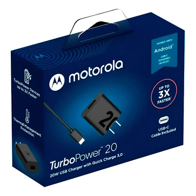Motorola Cargador Turbo Power 20w - Negro | Envío gratis