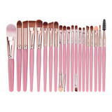 Brochas De Maquillaje Para Ojos Profesional  Set De 20 Pcs