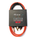 Cable Audio Mallado Western - 2 Rca A 2 Plug 1/4 - 3mts