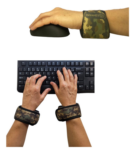 Par Apoio Pulso Mousepad Teclado Ortopedico Tendinite Brasil