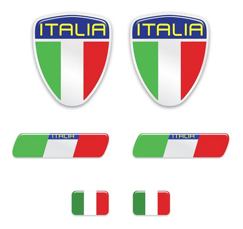 Kit Adesivos Italia Paralama Placa E Coluna Fiat Palio Stilo