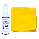 Kit Limpa Telas Clean 60ml Com Pano Microfibra Amarelo