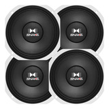 Kit 04 Woofer Snake Esx408 8 Pol 200w Rms Medio Grave 8 Ohms