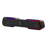 Barra Parlante Escritorio Multimedia Rgb Hp Dhe-6002 Black 